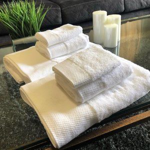 Luxury Spa Hotel Bath Towels Extra Large 100% Cotton 28x56 6 pc set.